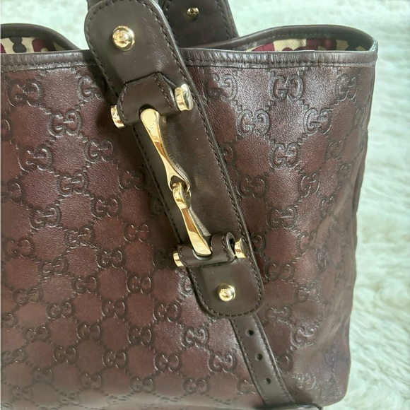 Gucci Brown Guccissima Leather Medium Horsebit Pelham Bag and wallet - Picture 4 of 16